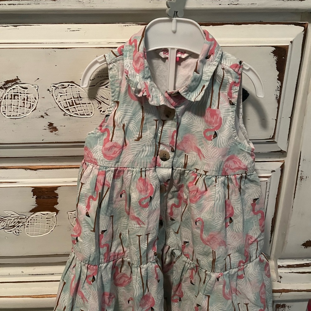 Ruffle Butts Pink Flamingo Dress